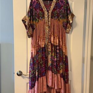 Free People | One Fine Day Duster | *Rare* | Oversized Boho Embellished Tunic